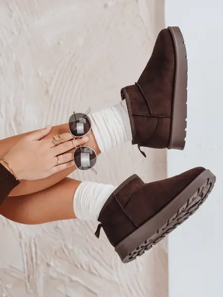 Dámské hnědé sněhule