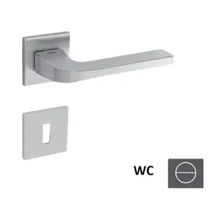 Kľučka Naturel SUPRA WC gombík (WC) chróm brúsený SUPRAHR5SOCSWC