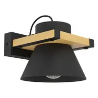 Nástenné svietidlo Eglo MACCLES čierna 43958