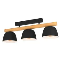 Stropné osvetlenie Eglo SHERBURN čierna 43738