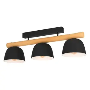 Stropné osvetlenie Eglo SHERBURN čierna 43738