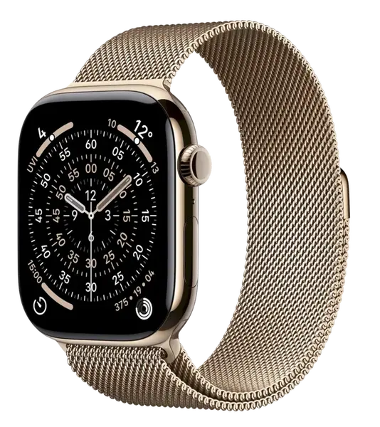 APPLE Watch 11 GPS + Cellular 46mm Zlatý titán so zlatým milánskym ťahom - S/M