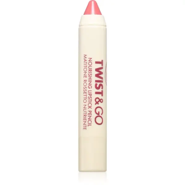 puroBIO Cosmetics Twist&Go vyživujúci rúž v ceruzke odtieň Universal Pink 2.9 g