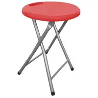 Skládací stolička Livia, červená