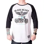 Triko s dlouhým rukávem BLACK HEART Blue Chopper RG bílá M