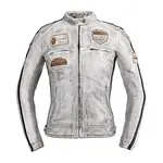 Dámská kožená moto bunda W-TEC Sheawen Lady White New bílá XS