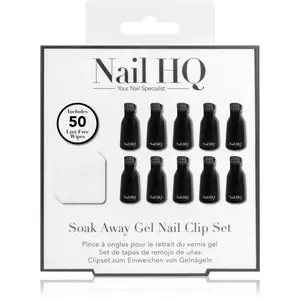 Nail HQ Soak Away Gel Nail Clip Set sada na odstránenie gélových a akrylových nechtov
