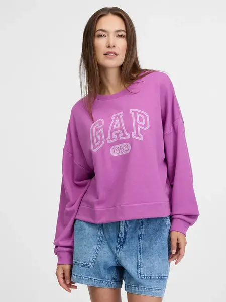 GAP Dámská Mikina s logem oversize 416420-01 Velikost: XS