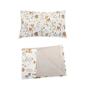 Bomimi POVLEČENÍ 120x90 (peřinka + polštářek) LESNÍ ZVÍŘÁTKA, BÉŽOVÁ xy