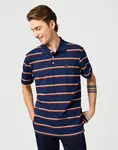 Tričko s límečkem WRANGLER Stripe Polo Shirt in Navy 112362827 Velikost: 4XL