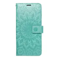Flipové pouzdro MEZZO Book case pro Samsung Galaxy S22 Ultra, mandala green