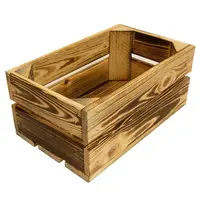 Dřevěná bedýnka opalovaná "S" 20x32x14 cm