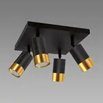 Svítidlo PUZON SPT GU10 4D BLACK/GOLD 04129 LS4
