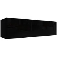 Závěsná skříňka Izumi-43-BL černá mat/lesk