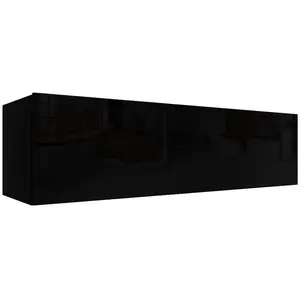 Závěsná skříňka Izumi-43-BL černá mat/lesk