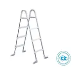 Schůdky k bazénům 1,07m šedá