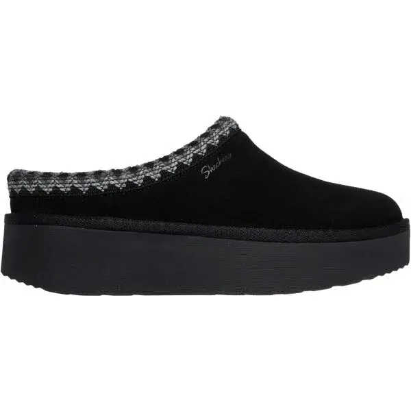 Skechers KEEP COZY - COZY CASCADE Dámske šľapky, čierna, veľkosť