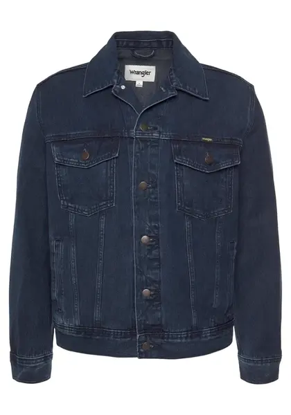 WRANGLER Prechodná bunda 'AUTHENTIC JACKET'  modrá denim