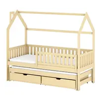 Posteľ Domček Monkey 80x160 pine