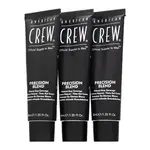 American Crew Precision Blend Natural Gray Coverage barva na vlasy pro muže Light Blond 7-8 3 x 40 ml