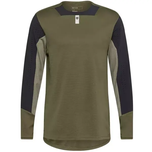 Fox DEFEND LS Enduro dres, tmavě zelená, velikost