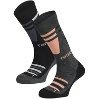 TENSON CORE SKI SOCK 2PK Lyžařské ponožky, tmavě šedá, velikost 40-42