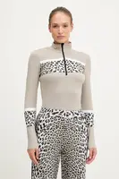 Funkční triko s dlouhým rukávem Newland LADY T-NECK béžová barva, N46735.97