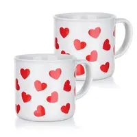 Sada keramických hrnků RED HEARTS 350 ml 2 ks