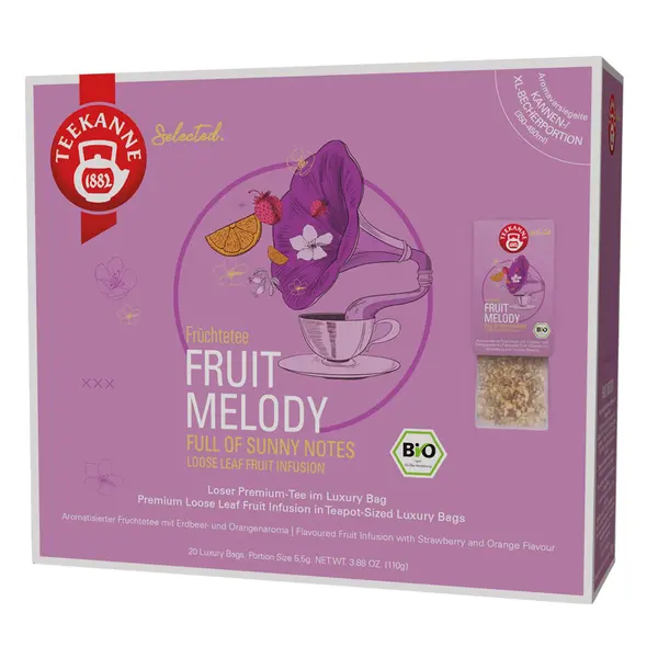 Teekanne Fruit Melody Luxury Bags BIO 20x5,5 g