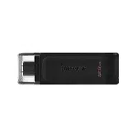 Kingston USB flash disk, USB 3.0, 128GB, DataTraveler 70, černý, DT70/128GB, USB C