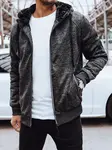 Pánská mikina na zip Barva tmavě šedá DSTREET