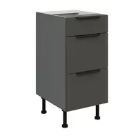 Spodní skříňka Aria ANT 40 D 3S BB - Premium Box Barva korpusu: Antracit, Barva dvířek: GR - Graphite AFM