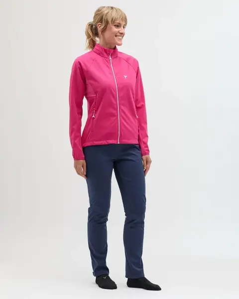 Dámský softshellový běžkařský set silvini cassiana růžová/modrá s