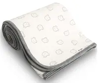 Baby Nellys Celoroční bavlněná dečka Medvídek 100 x 120 cm, šedá,