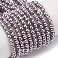 Electroplated Shell Pearl Beads Strands