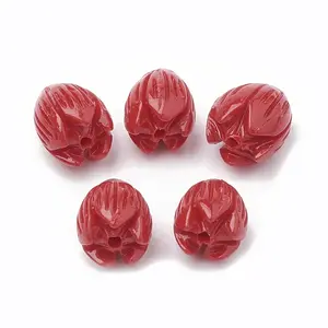 Dyed Synthetic Coral Beads