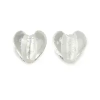 Handmade Silver Foil Lampwork Glass Beads