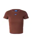 HUGO Tričko  čokoládová
