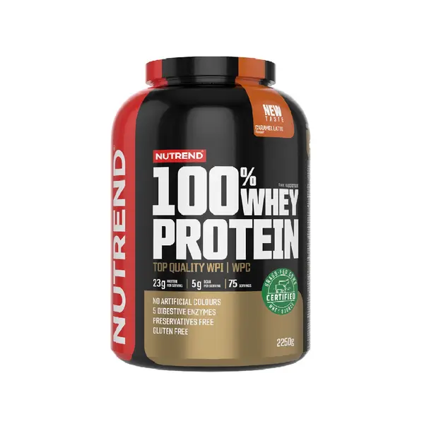 Nutrend 100% Whey Protein karamelové latté 2250 g