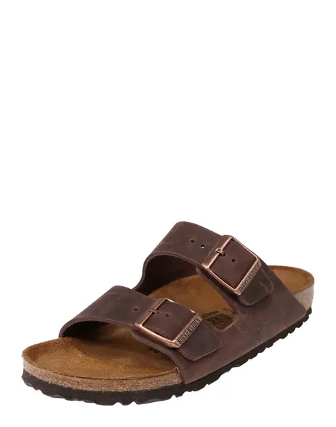 BIRKENSTOCK Šľapky 'Arizona'  tmavohnedá