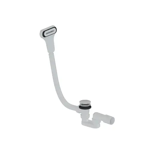 Vanový automat click clack a štrbinový prepad DN40/DN50 SAT biela matná plast SATAVAS80CCBM