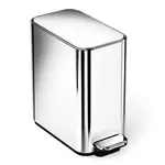 Simplehuman pedálový úzky odpadkový kôš 5 L obdĺžnikový lesklá nerezová oceľ CW2123