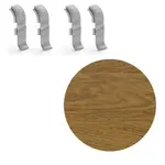 Spojka k soklu Naturel Carlo , PVC dĺžka 0,5 cm, výška hrany 56 mm, NATNGTFR3