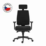 Powerton ERGO JANA Kancelářské ergonomické křeslo, Černé