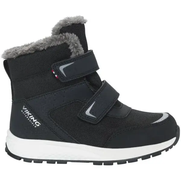 VIKING BY NORWAY EQUIP WARM WP 2V Detská zimná obuv, čierna, veľkosť