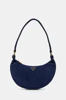 Semišová kabelka Guess AMITA tmavomodrá barva, HWSB95 39720