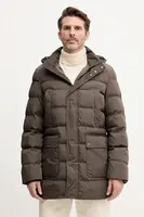 Bunda Geox LEITAN hnědá barva, zimní, M5628B T3266