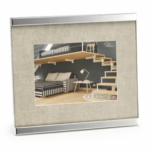 Fotorámeček Home, 13 x 18cm, nikl, látka - Philippi