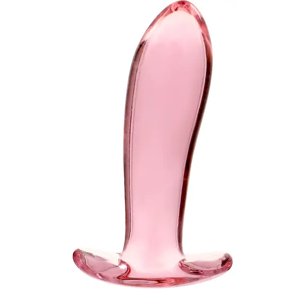 IBIZA Skleněný anální kolík Borosilicate Nebula 12 cm, růžový
