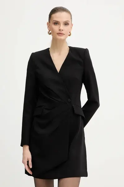 Šaty Morgan černá barva, mini, RCLIF